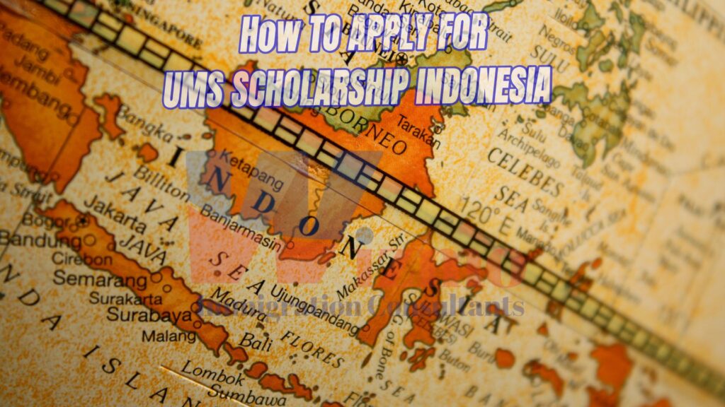 An international student filling out an application for the UMS Scholarship in Indonesia